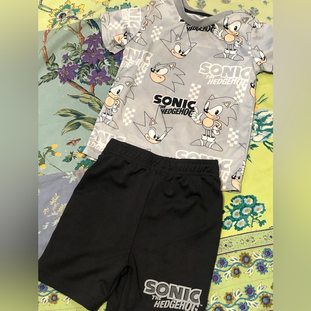 SONIC THE HEDGEHOG OUTFIT 4T